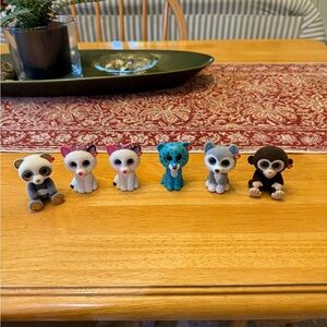 Ty White and Blue Small Pet Toy Collection